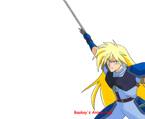 Wow!! Gourry looks really grim as he takes a wicked slash at something!