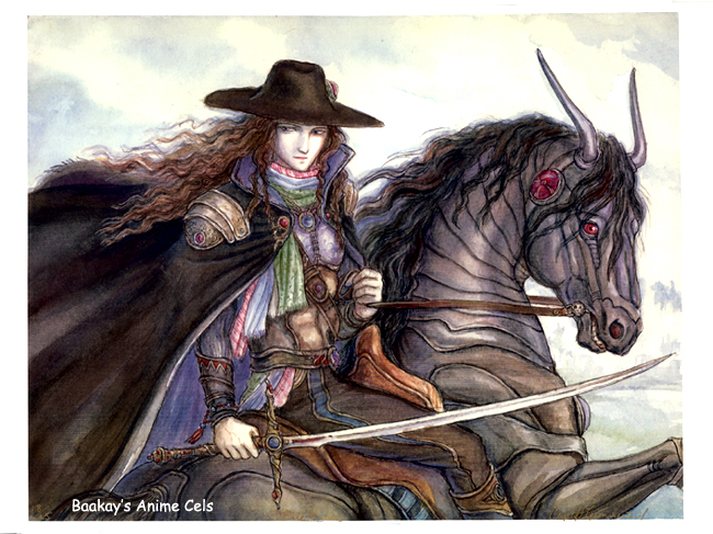 Crystal's rendition of Vampire Hunter D on his cyborg horse is amazing!