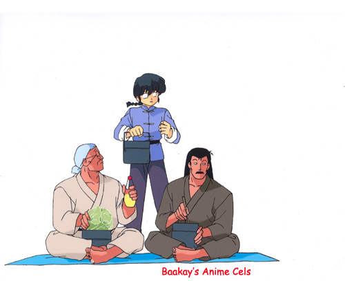 Ranma and the two Dads -- his and Akane's.