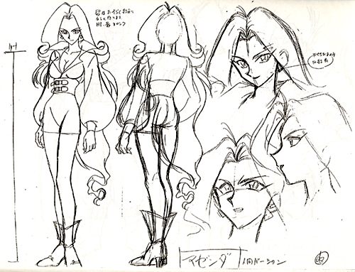Mazenda's character design.