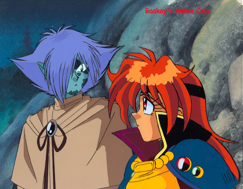 Zelgadis and Lina, from Episode 5 of the first season, Slayers.