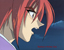 Kenshin cries out in fear of Sanosuke's life.